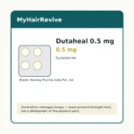 Dutaheal 0.5 mg 0.5 mg hair loss treatment product packaging