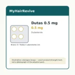 Dutas 0.5 mg 0.5 mg hair loss treatment product packaging