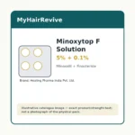 Minoxytop F Solution 5% + 0.1% hair loss treatment product packaging