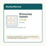 Minoxytop Tablets 2.5 mg hair loss treatment product packaging