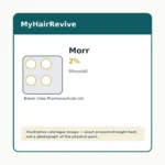 Morr 2% hair loss treatment product packaging